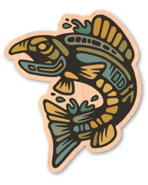 Fish Wood Sticker- Dust City