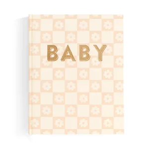 Fox & Fallow Baby Record Book - Pink Daisy Grid