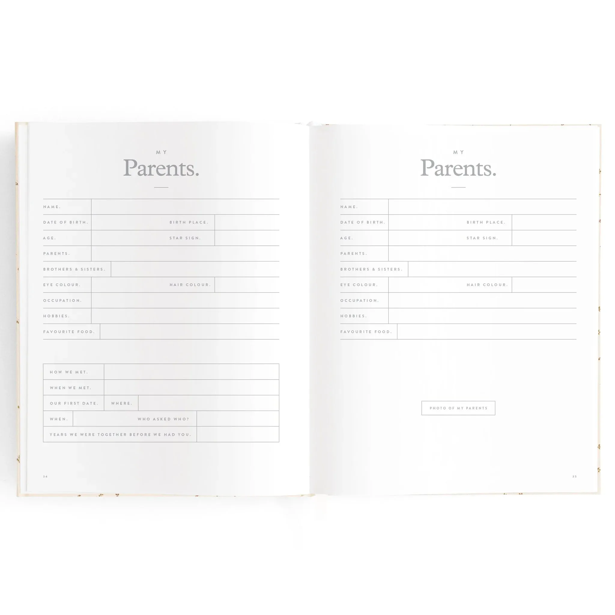 Fox & Fallow Baby Record Book - Pistachio