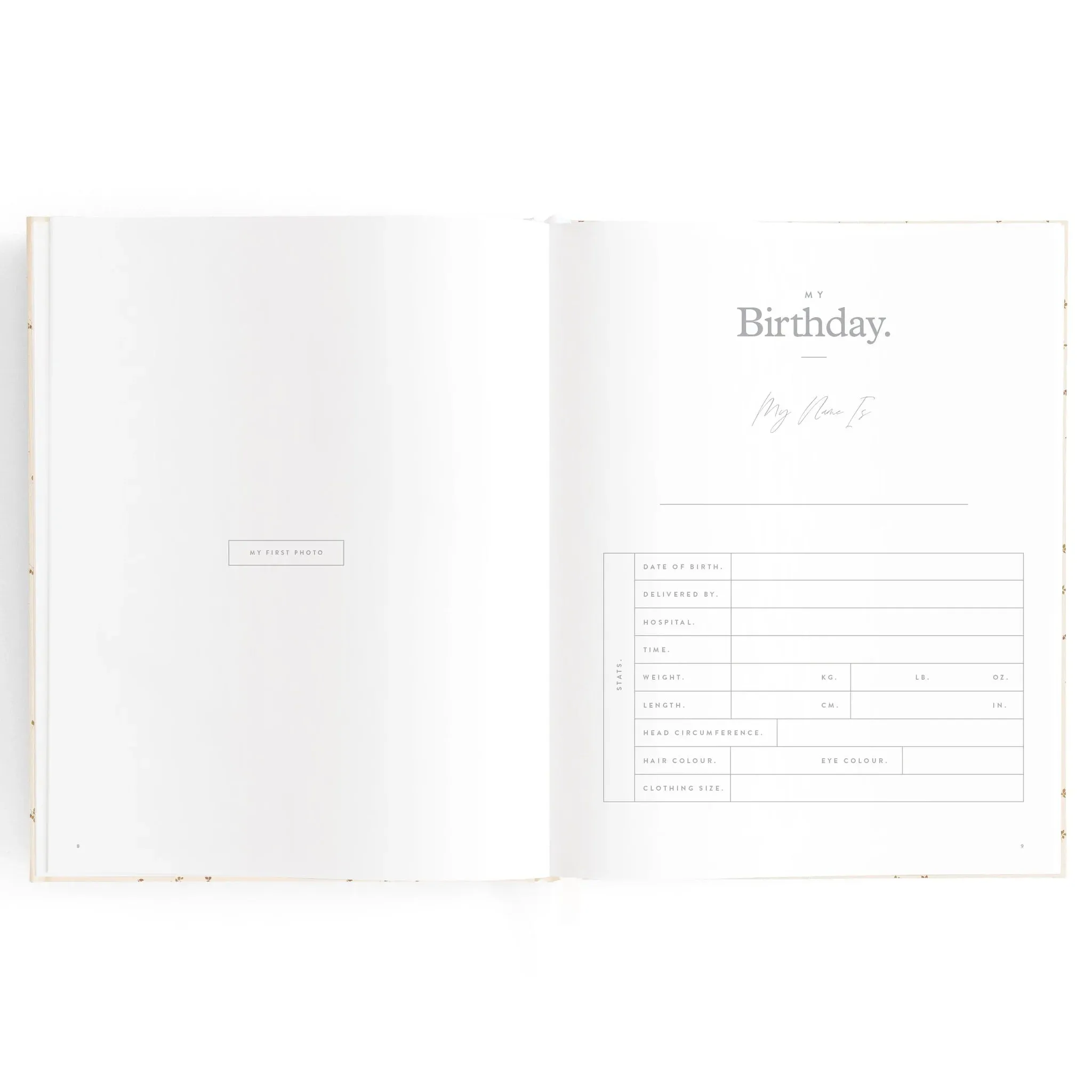Fox & Fallow Baby Record Book - Pistachio