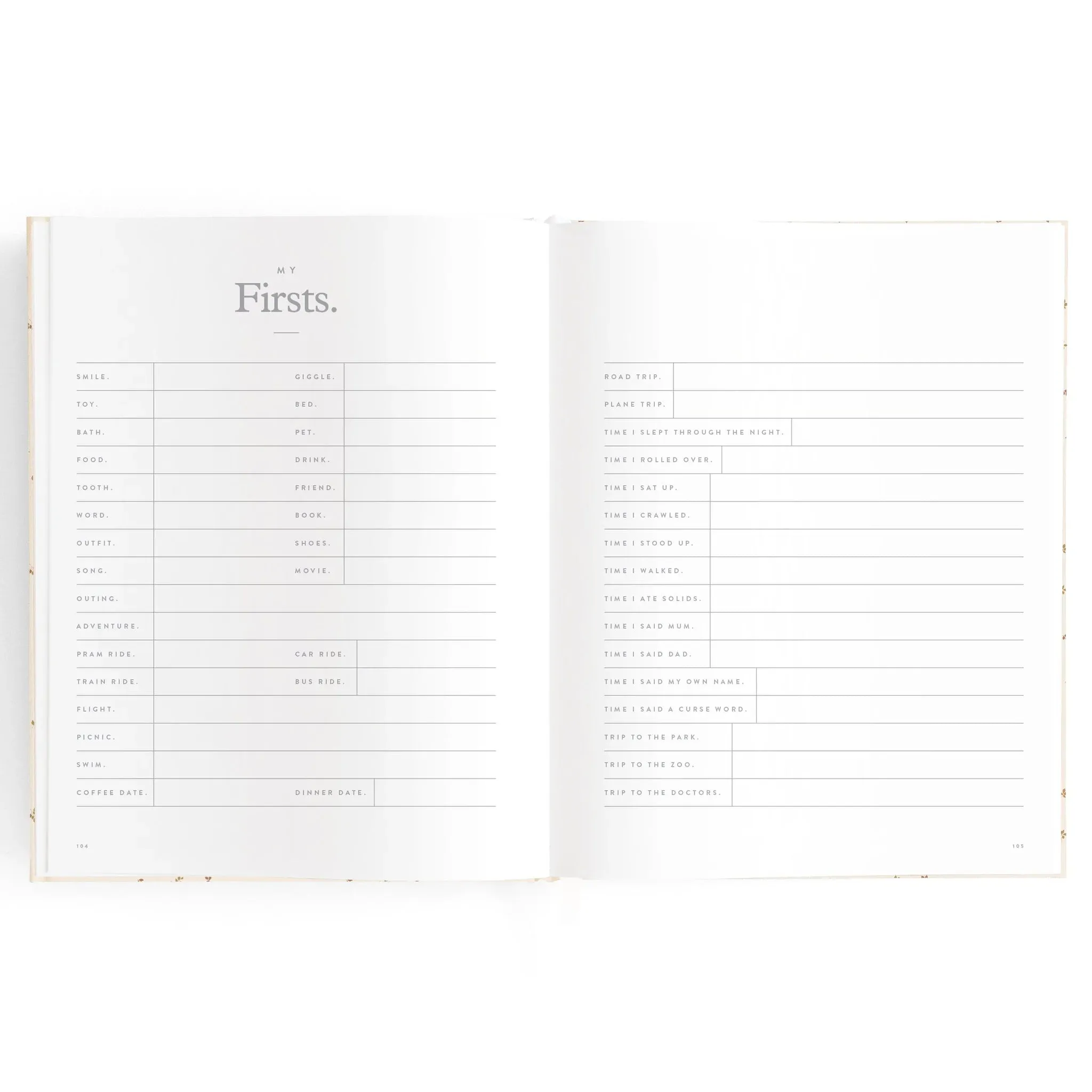 Fox & Fallow Baby Record Book - Pistachio