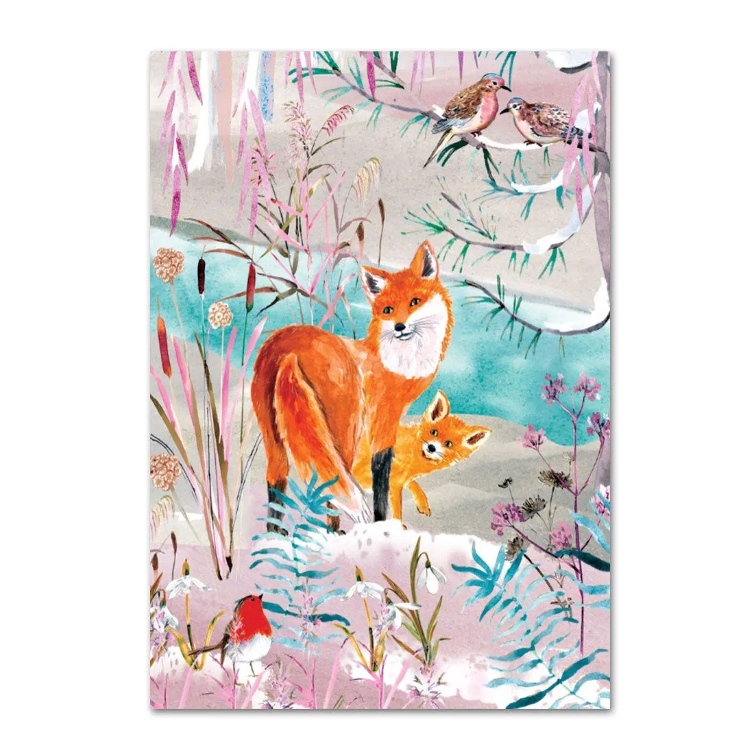 Fox Winter's Song Holiday Cards