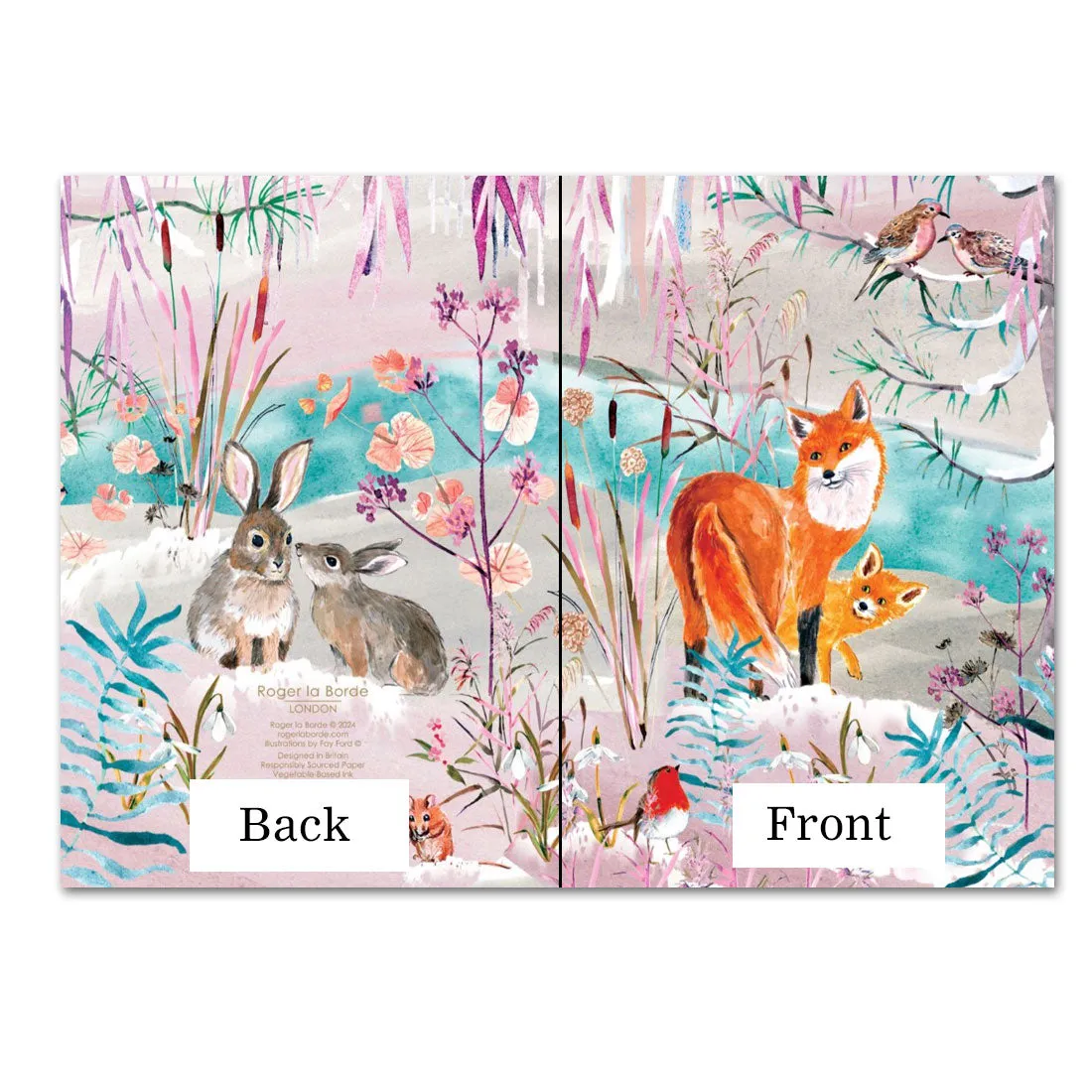 Fox Winter's Song Holiday Cards