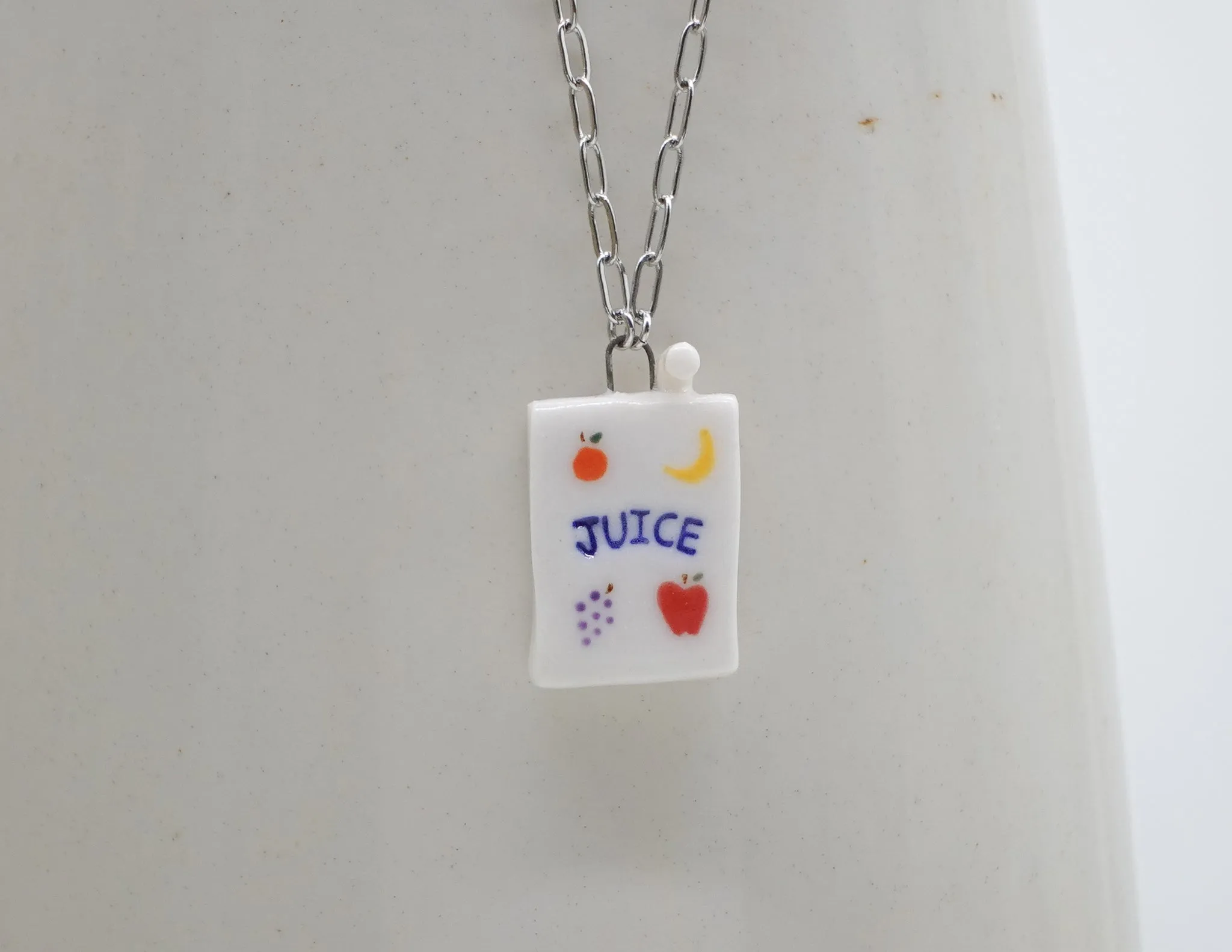 Fruit Medley Juice Box Necklace