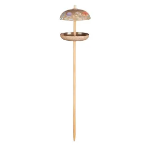 Full Circle Eco Conscious Staked/Hanging Bird Feeder with Wild Flower Decal,2bf7089