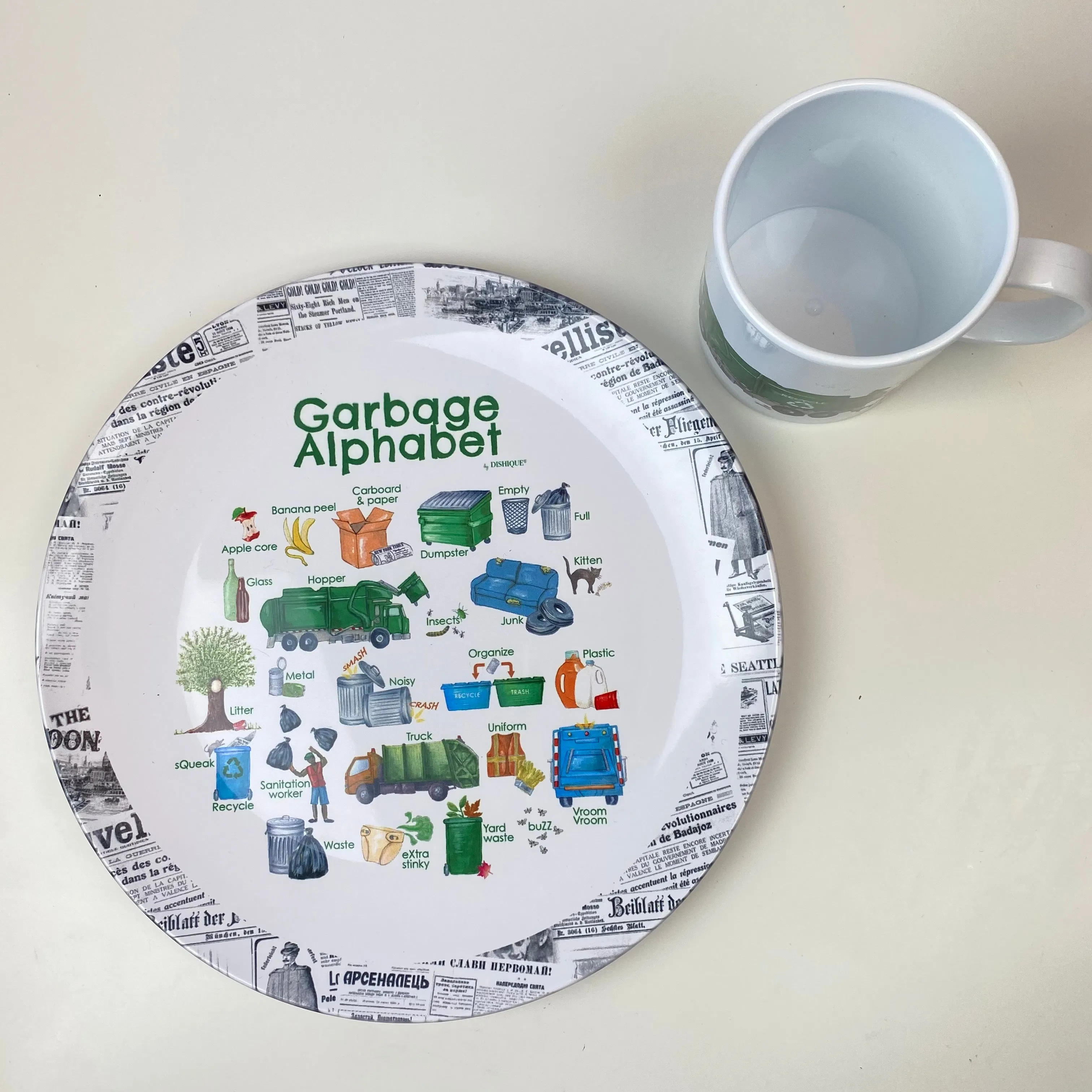 Garbage Recycling Mug 11 oz. Plastic Mug