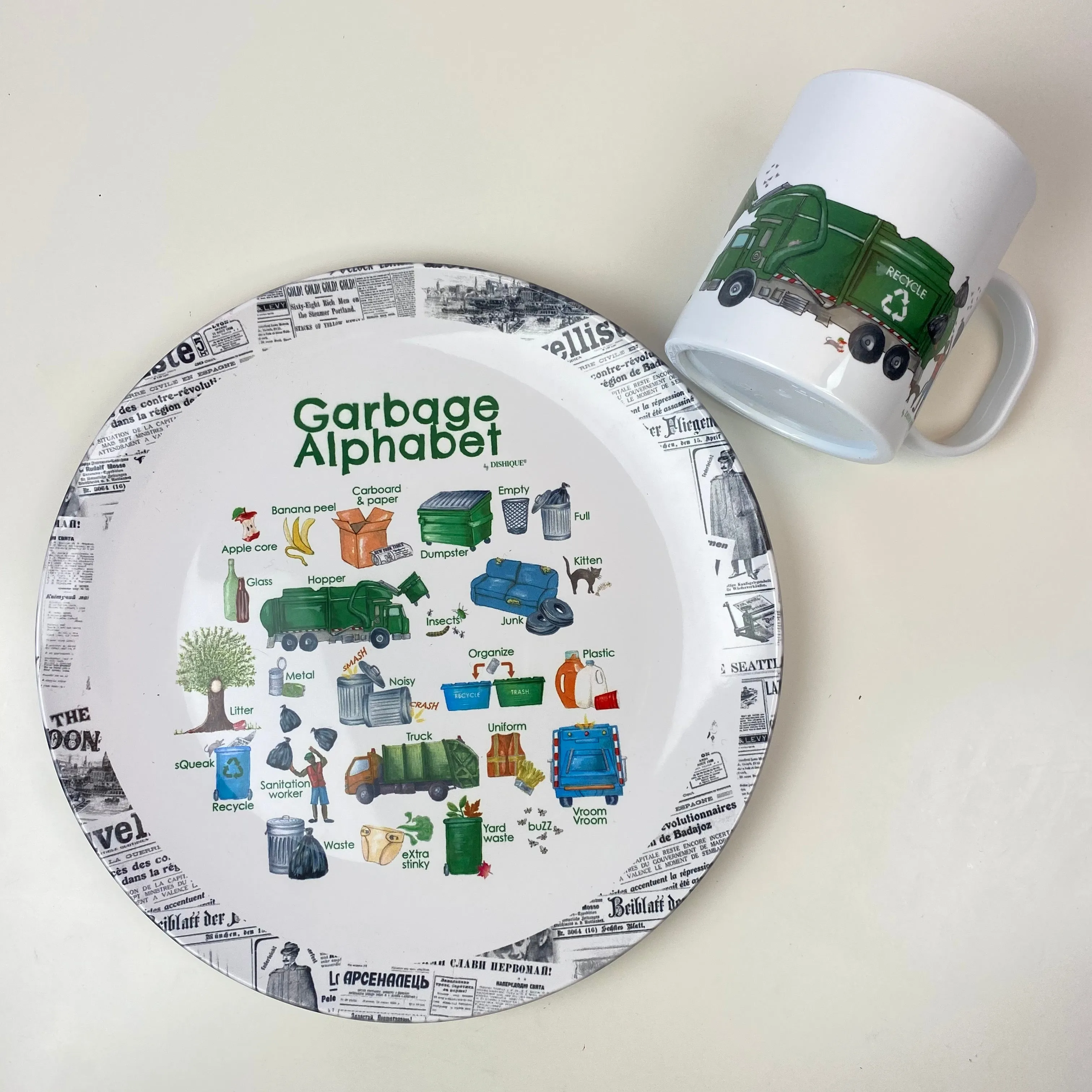 Garbage Recycling Mug 11 oz. Plastic Mug