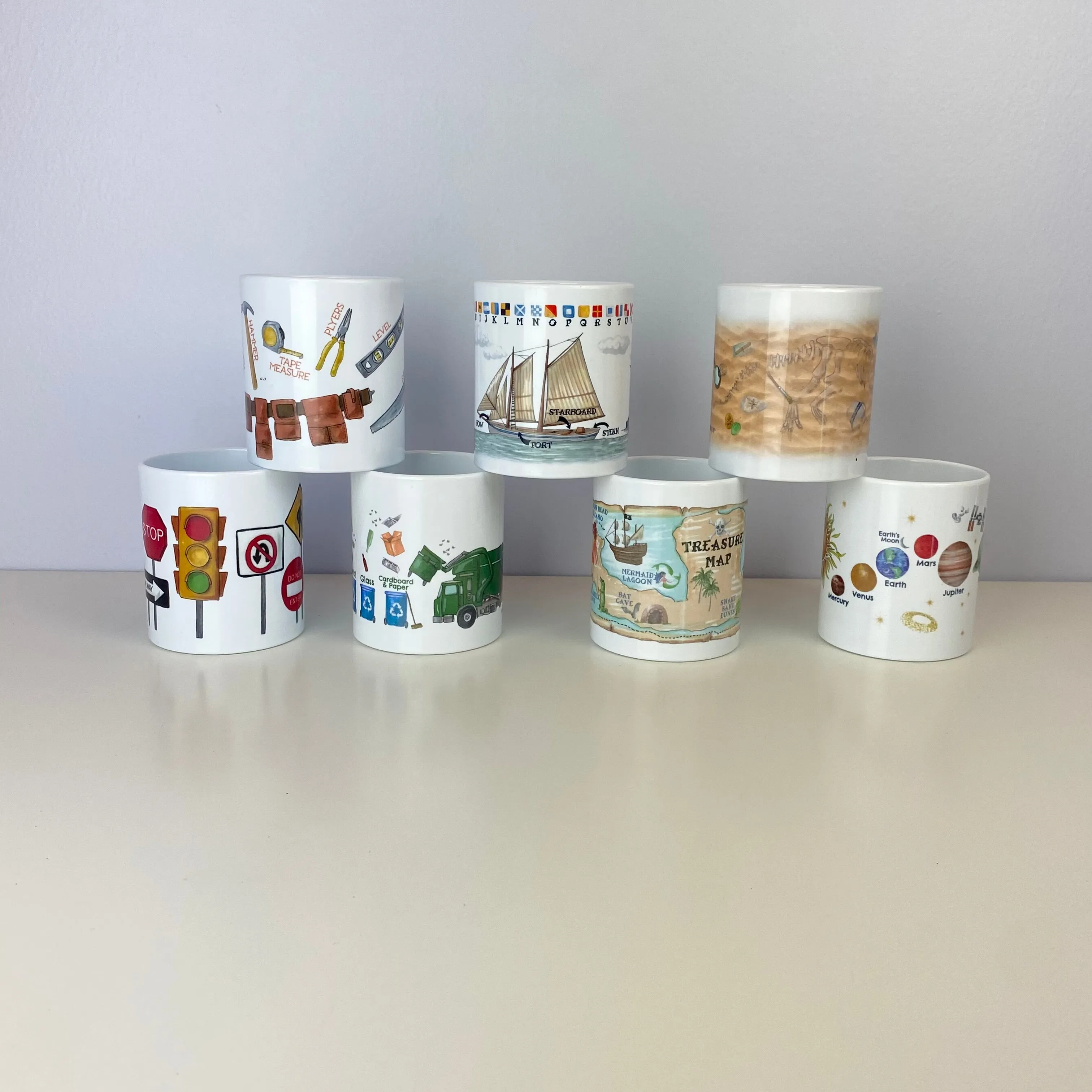 Garbage Recycling Mug 11 oz. Plastic Mug