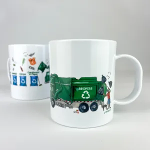 Garbage Recycling Mug 11 oz. Plastic Mug