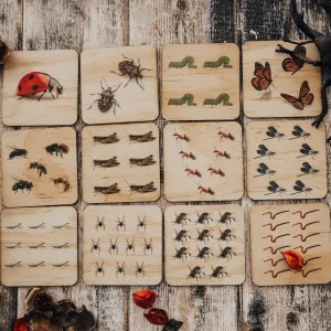 Garden Bug Picture Tiles - 12Pcs