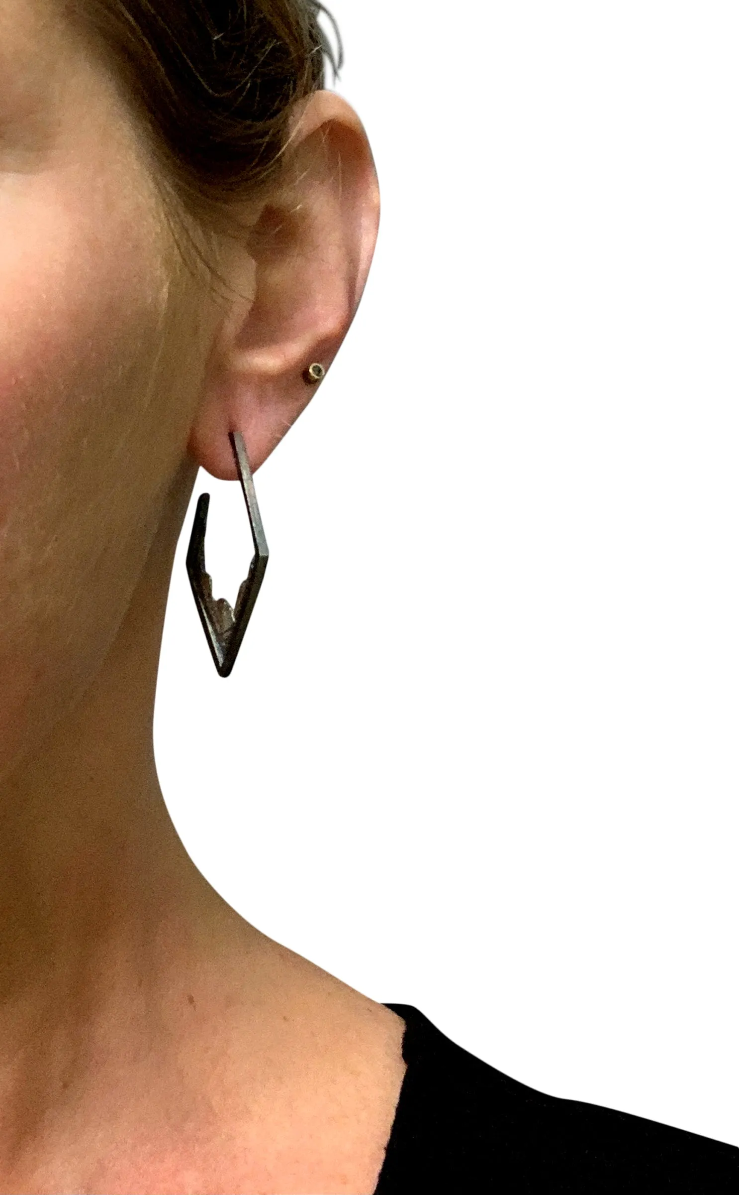 Geo Hoops - Silver