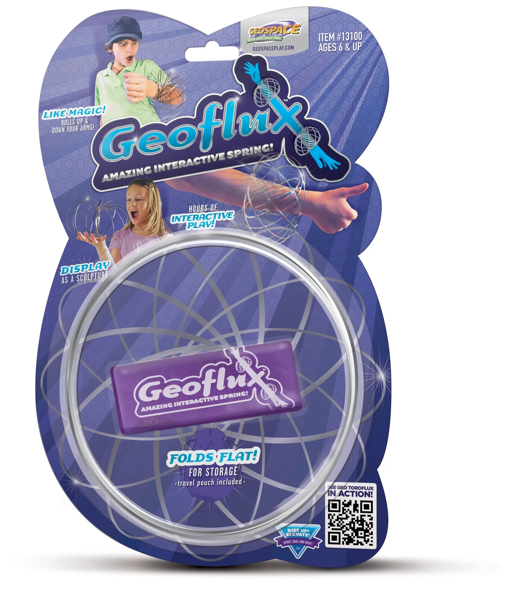 GeoFlux® - Amazing Mesmerizing Interactive Spring Toy   Finger-size Geoflux Mini