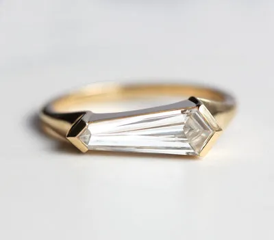 Gianna Alexandrite Shield Ring