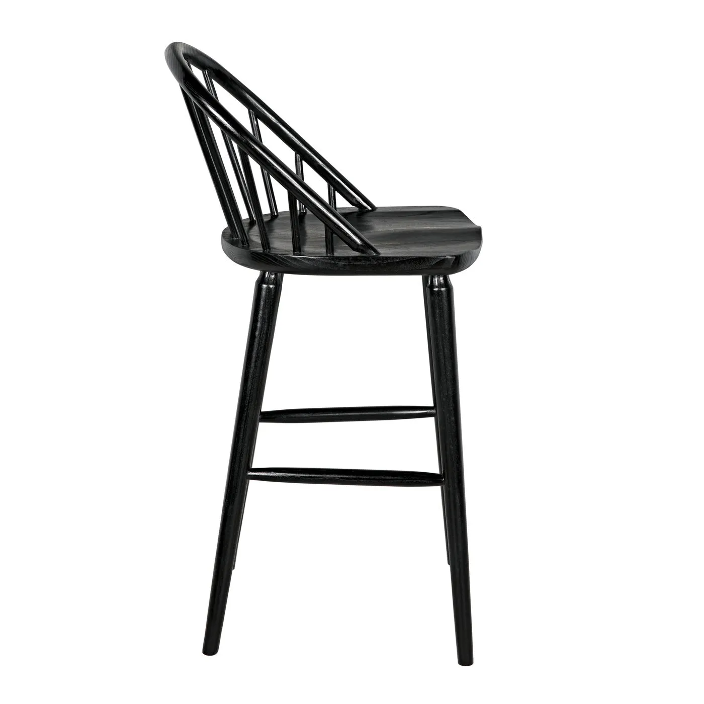Gloster Bar Chair, Charcoal Black by Noir