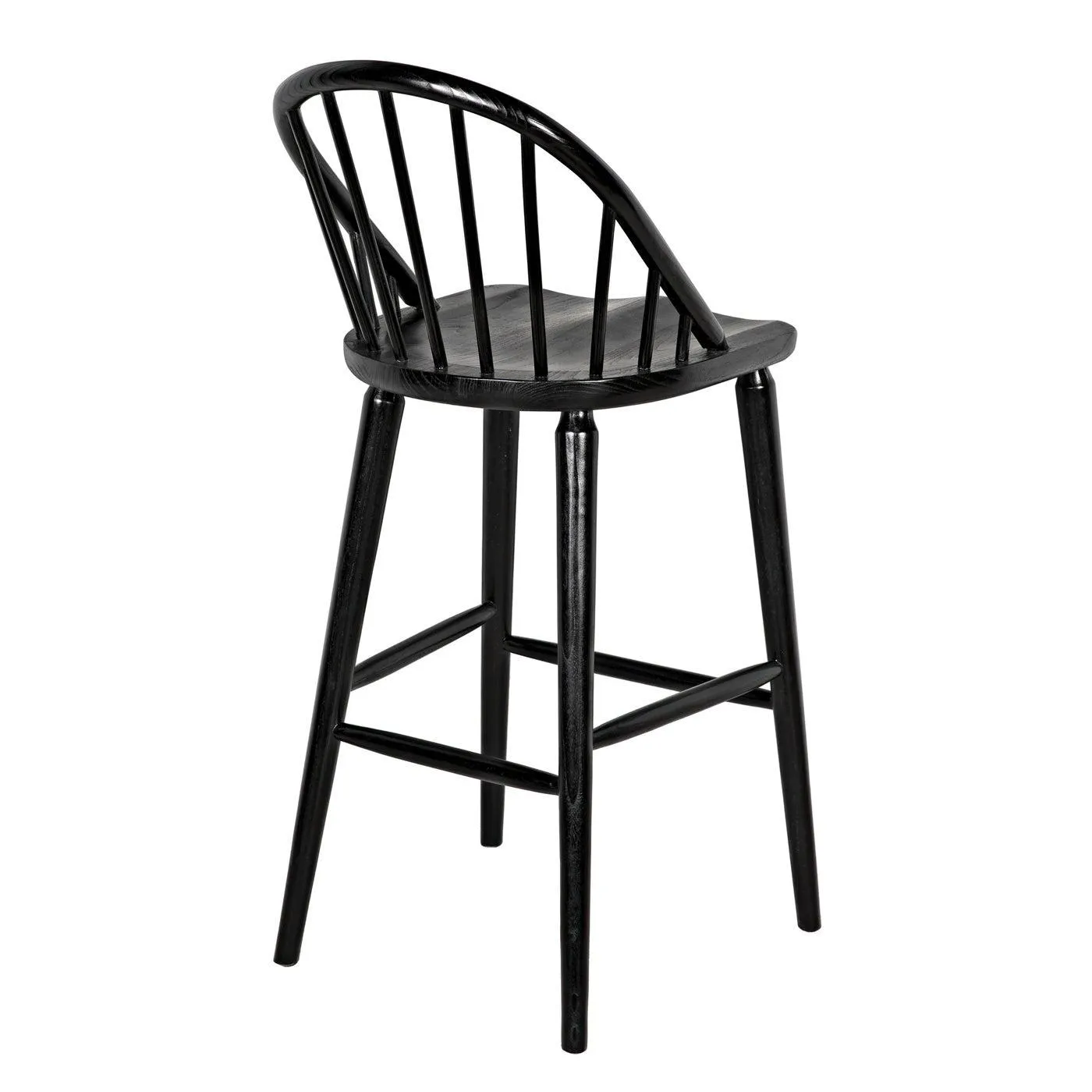 Gloster Bar Chair, Charcoal Black by Noir