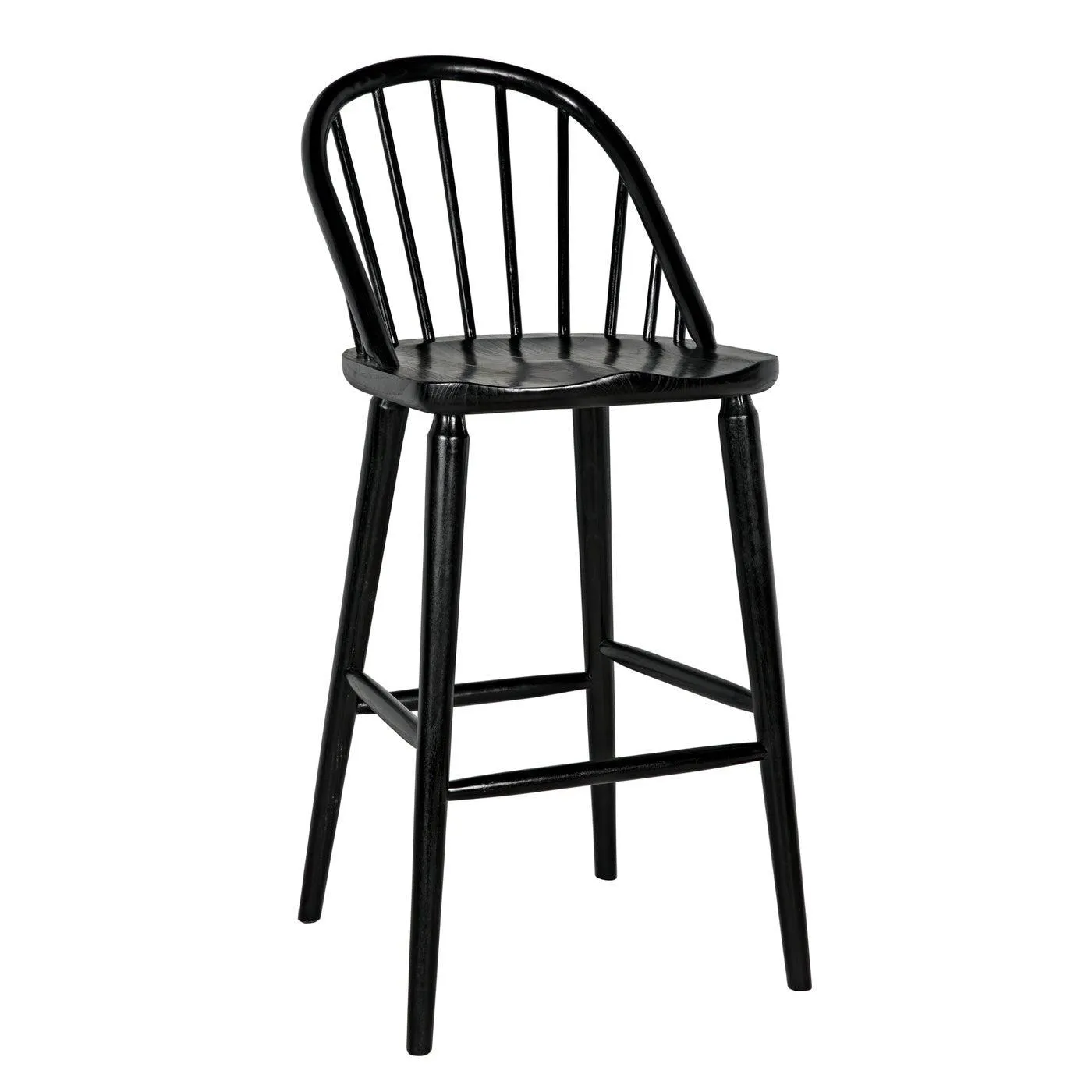 Gloster Bar Chair, Charcoal Black by Noir