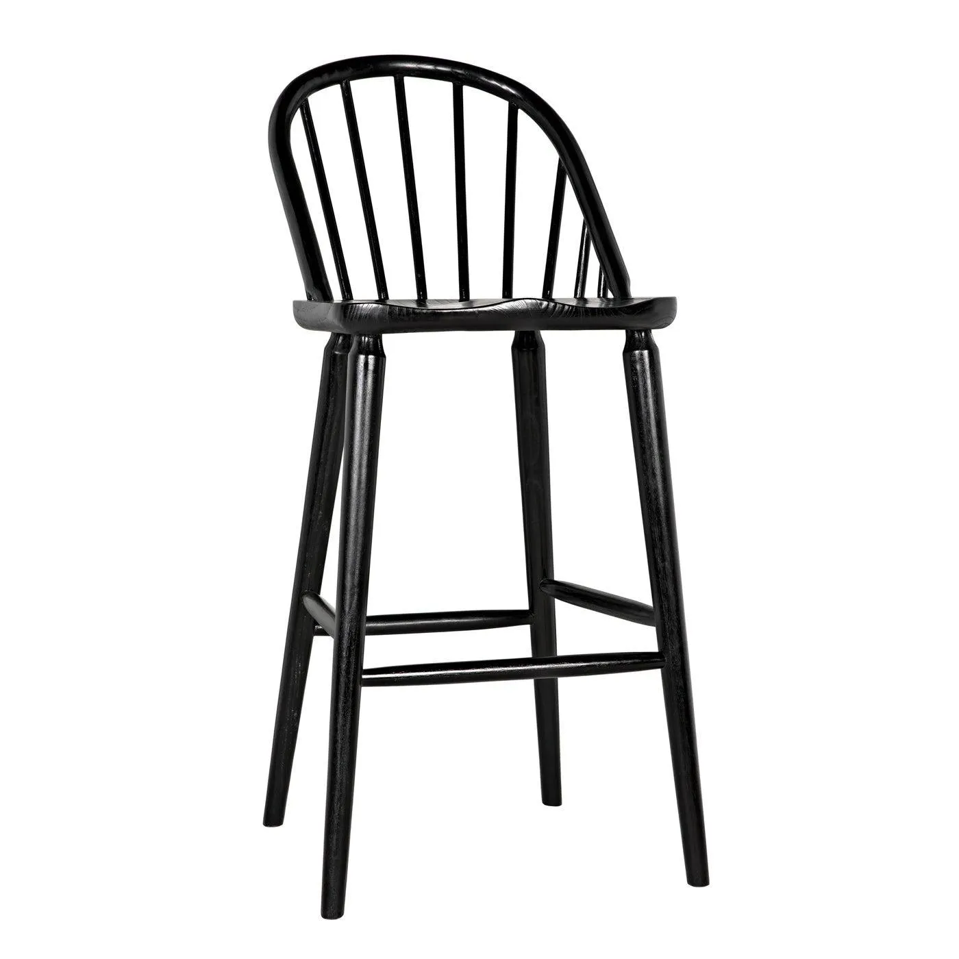 Gloster Bar Chair, Charcoal Black by Noir