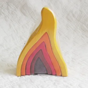 Grimm's Small Fire Wooden Stacker, Ages 3 