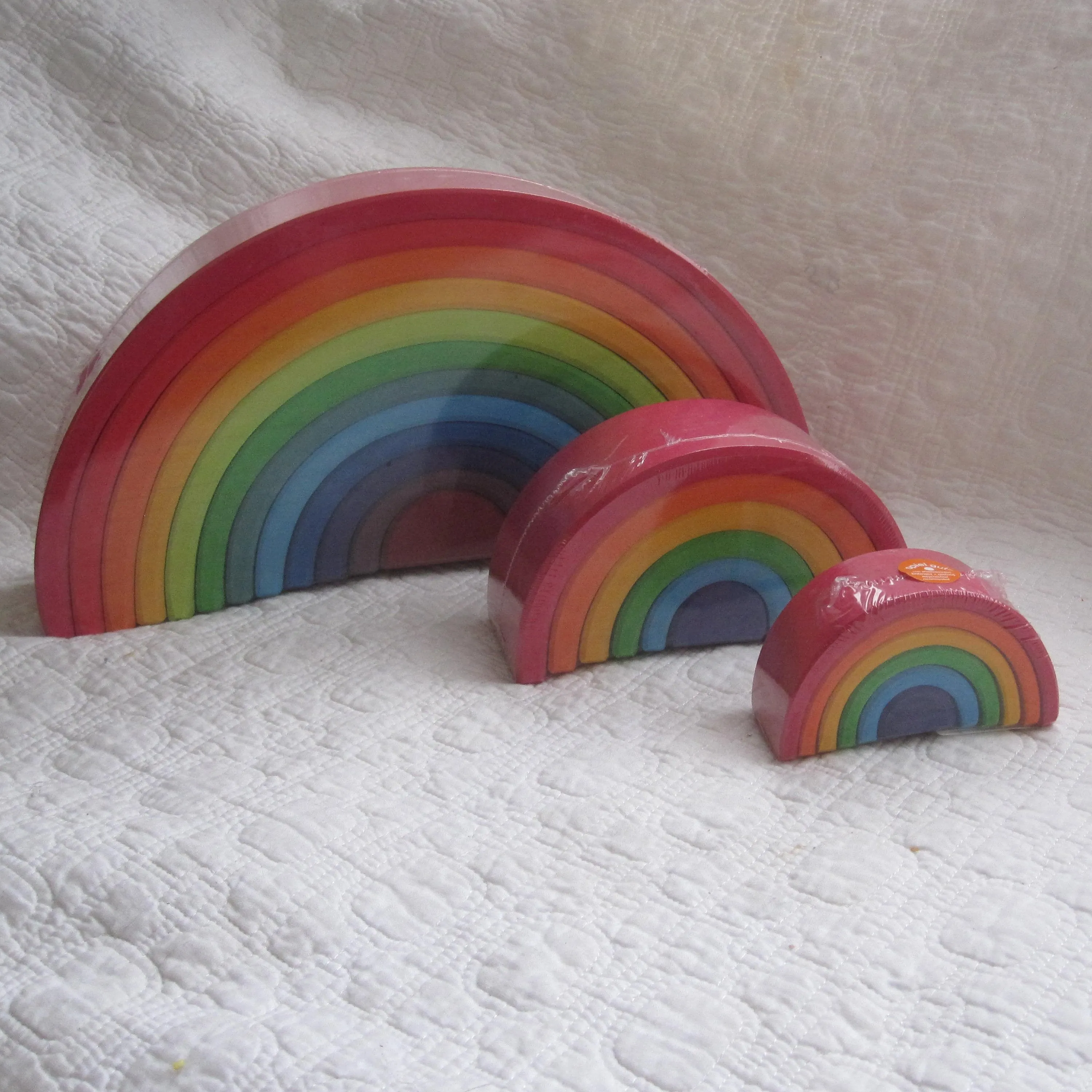 Grimm's Small Rainbow Wooden Stacker, Ages 3 