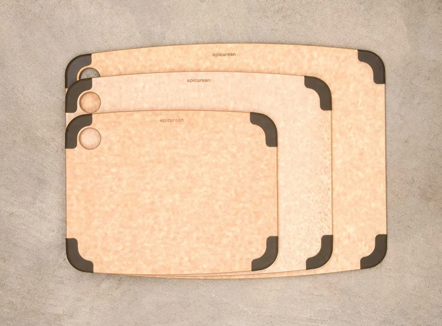 Gripper Cutting Board, Natural/Brown
