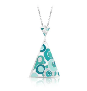 GROOVY WHITE & AQUA PENDANT