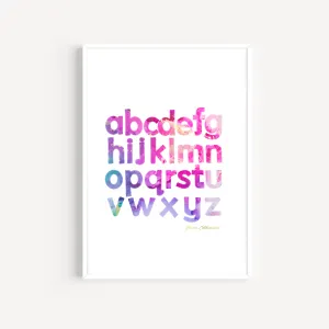 Hallie Alphabet Print