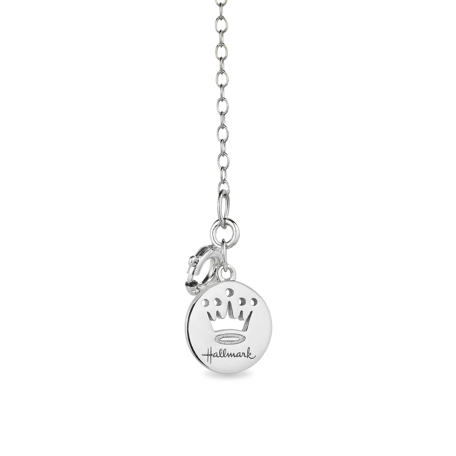 Hallmark Fine Jewelry Sterling Silver and Enamel Cupcake Necklace with Accent Diamonds