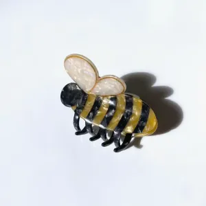 Hand Painted Bee Claw Hair Clip