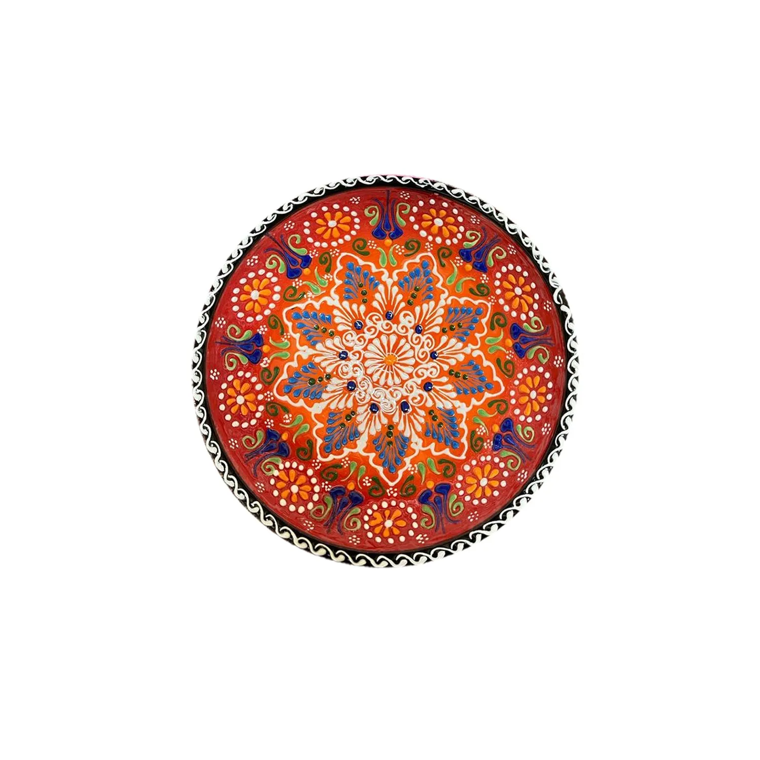 Handmade Ceramic Bowl Mexican Red