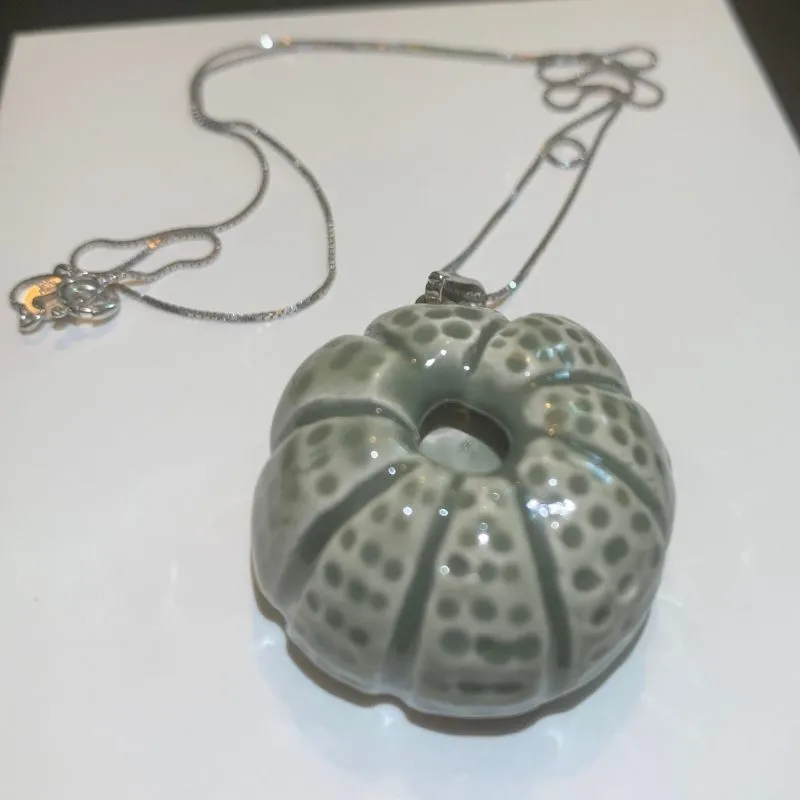 Handmade Ceramic Sea Urchin Pendant
