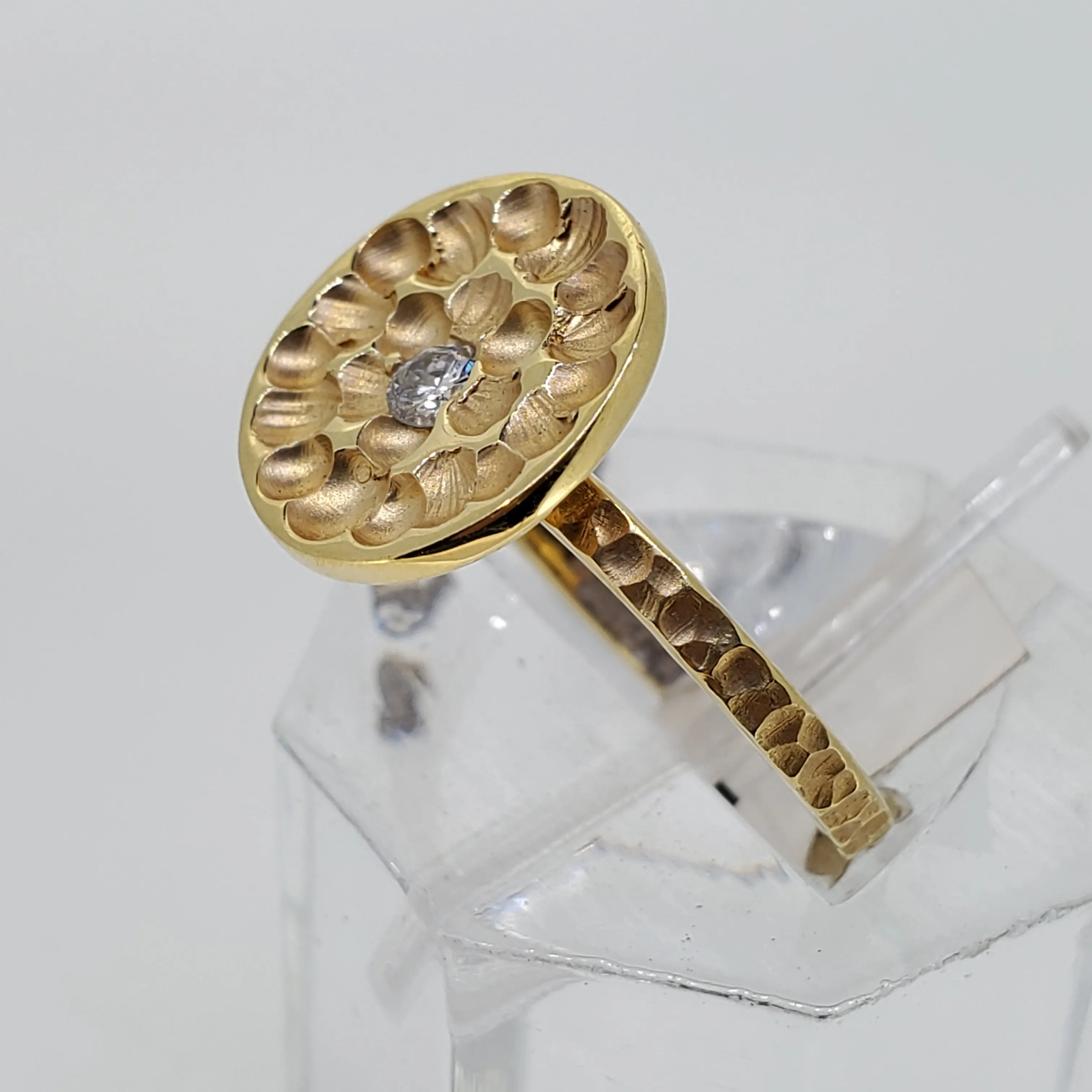 Handmade Hammered  Ring