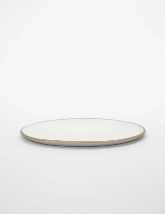 Handmade Serving Platter - Eggshell