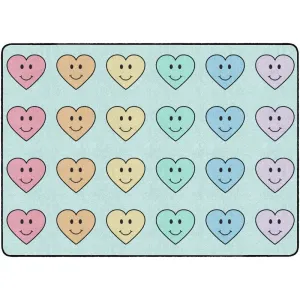 Happy Hearts School Seating Rug