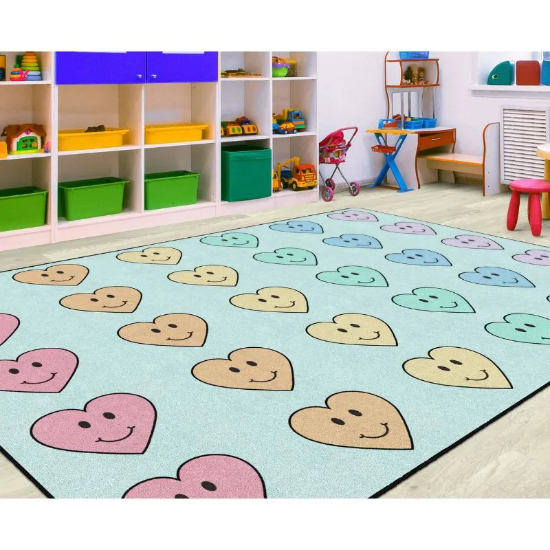 Happy Hearts School Seating Rug