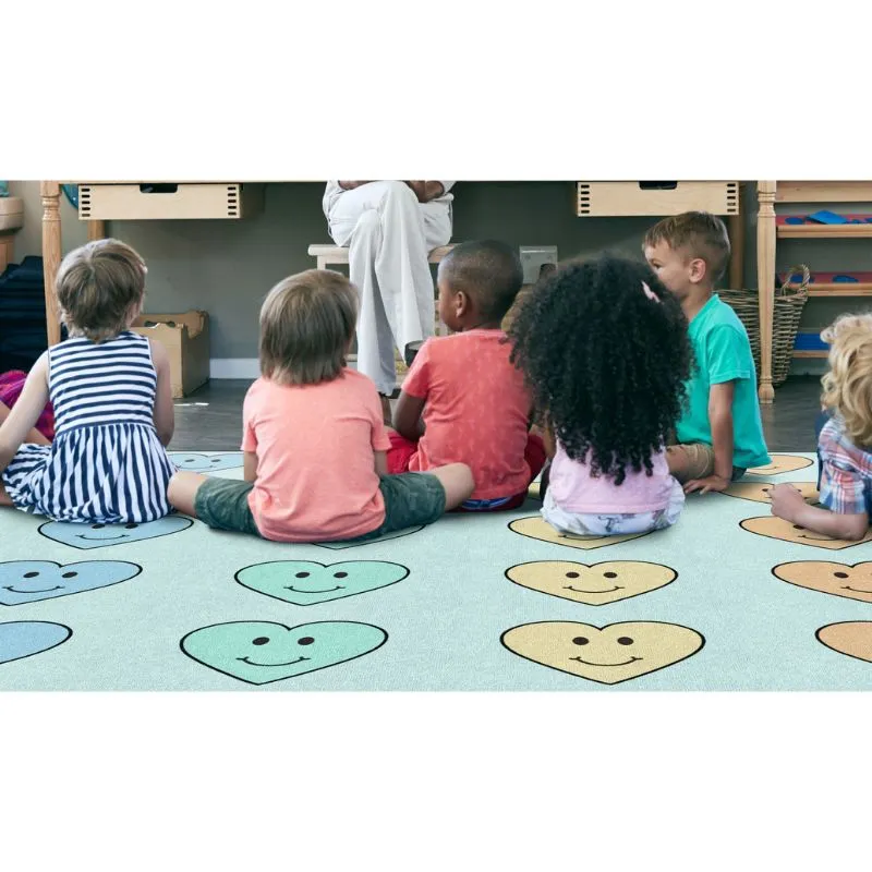 Happy Hearts School Seating Rug