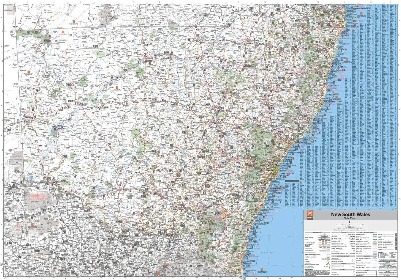 Hema New South Wales State Map