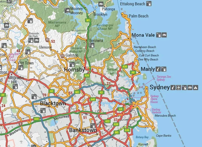 Hema New South Wales State Map