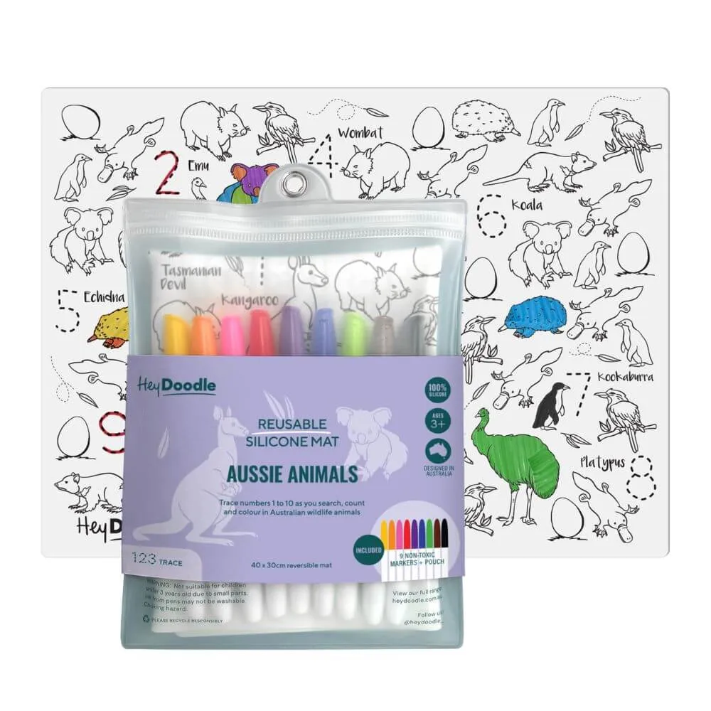 Hey Doodle Aussie Animals Drawing Mat