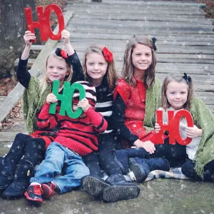 Ho Ho Ho Holiday Card Photo Props