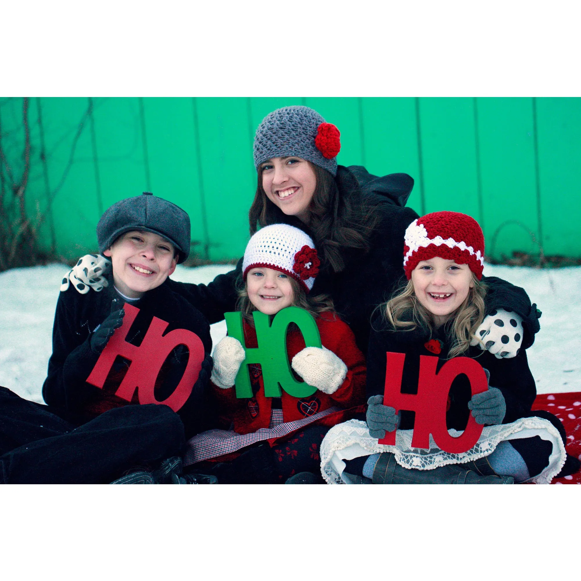 Ho Ho Ho Holiday Card Photo Props