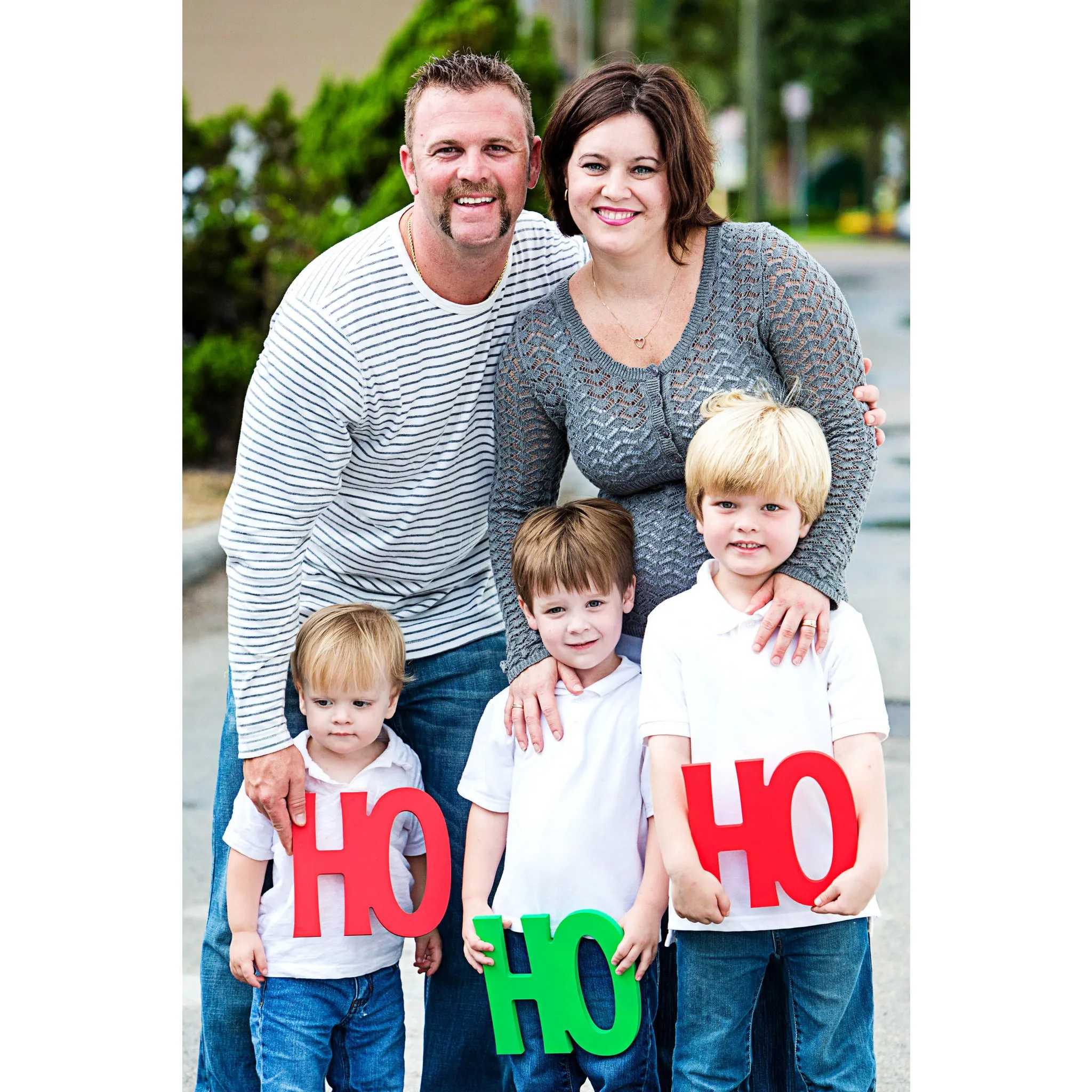 Ho Ho Ho Holiday Card Photo Props