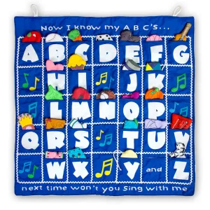 I Know My ABC's Blue Wall Hanging
