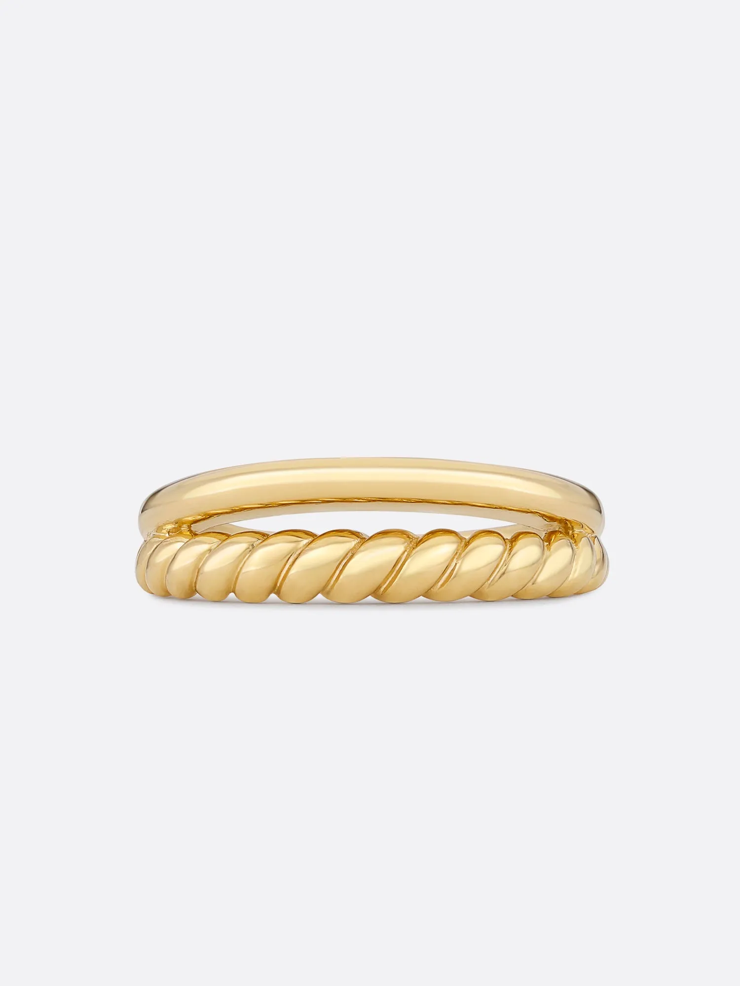 Icons Yellow Gold Duet Ring
