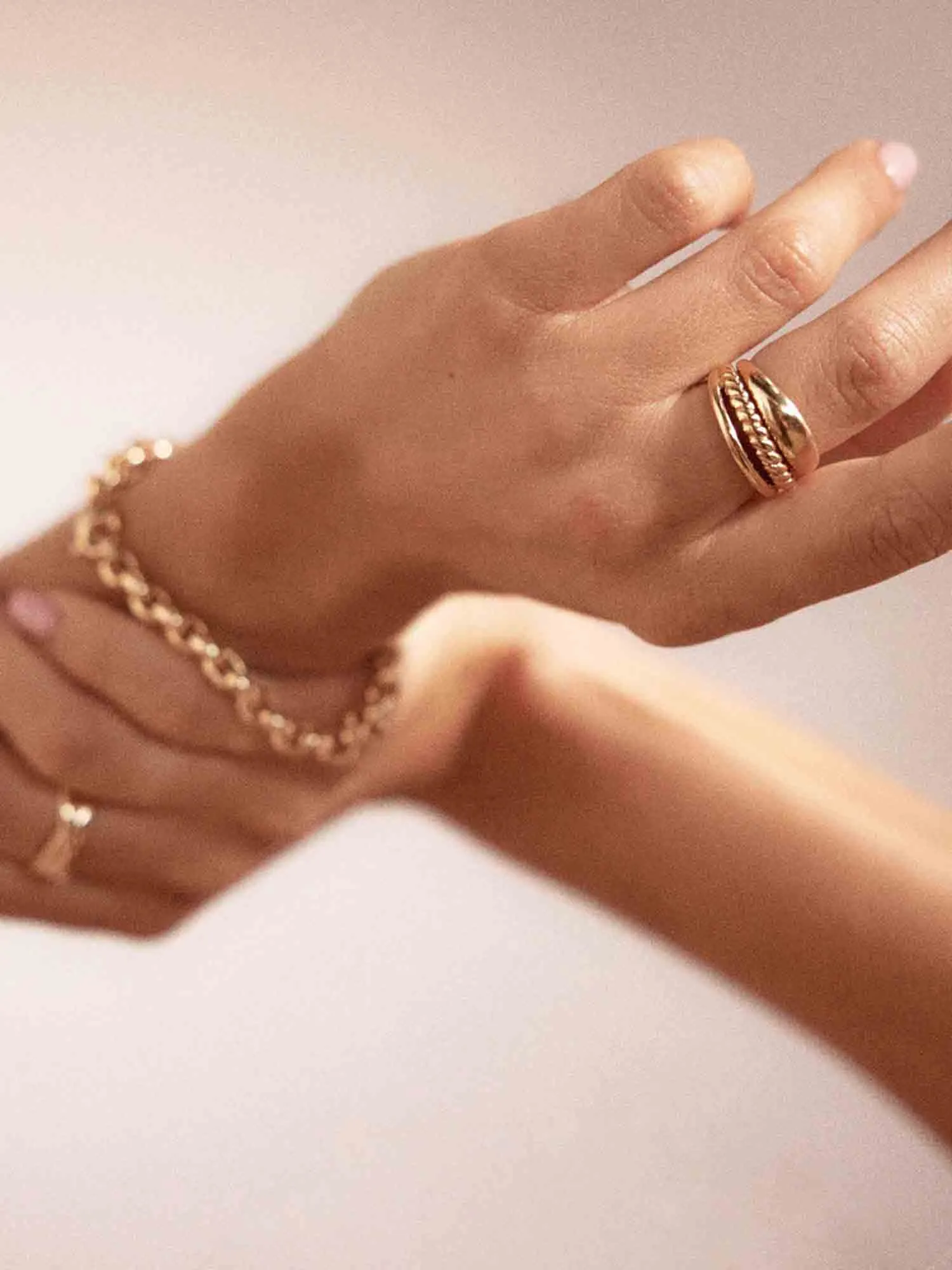 Icons Yellow Gold Duet Ring