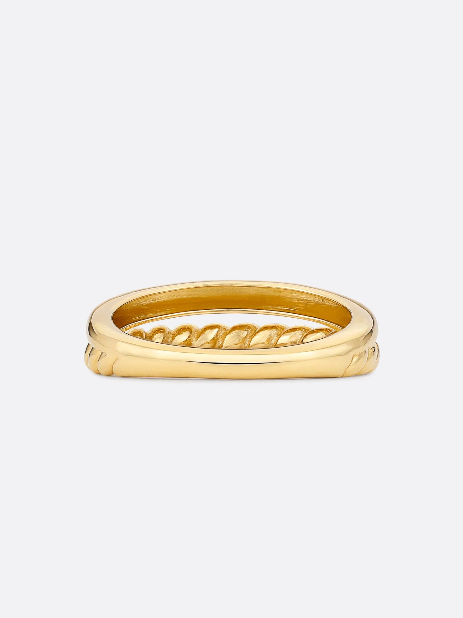 Icons Yellow Gold Duet Ring
