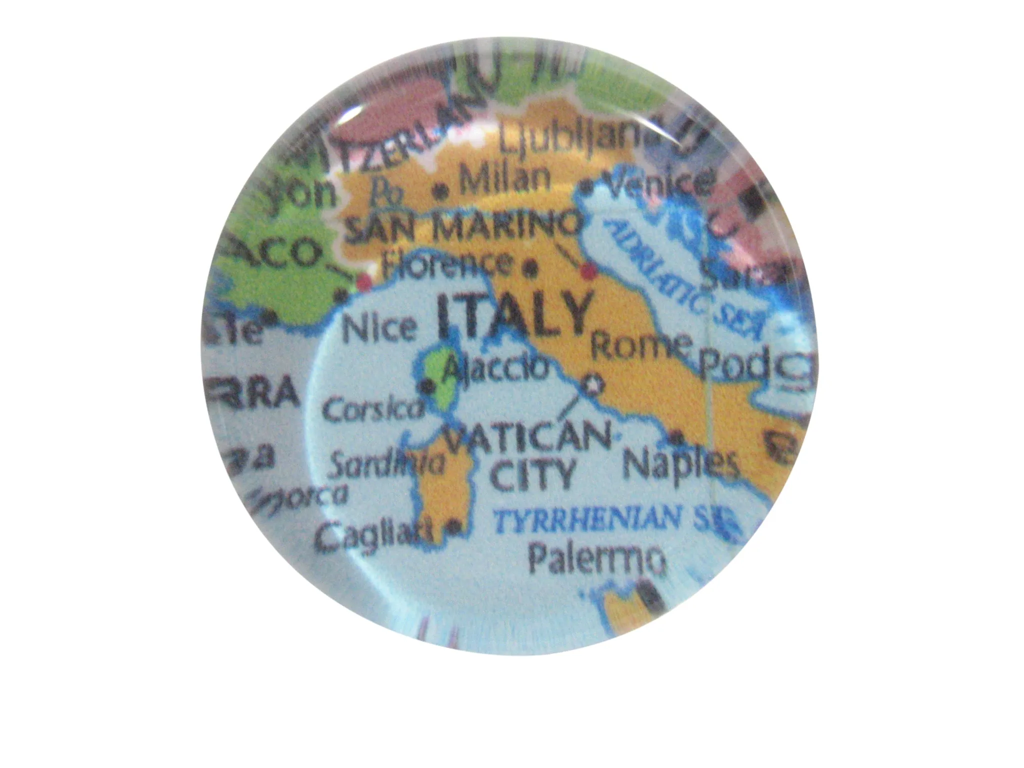 Italy Map Pendant Magnet