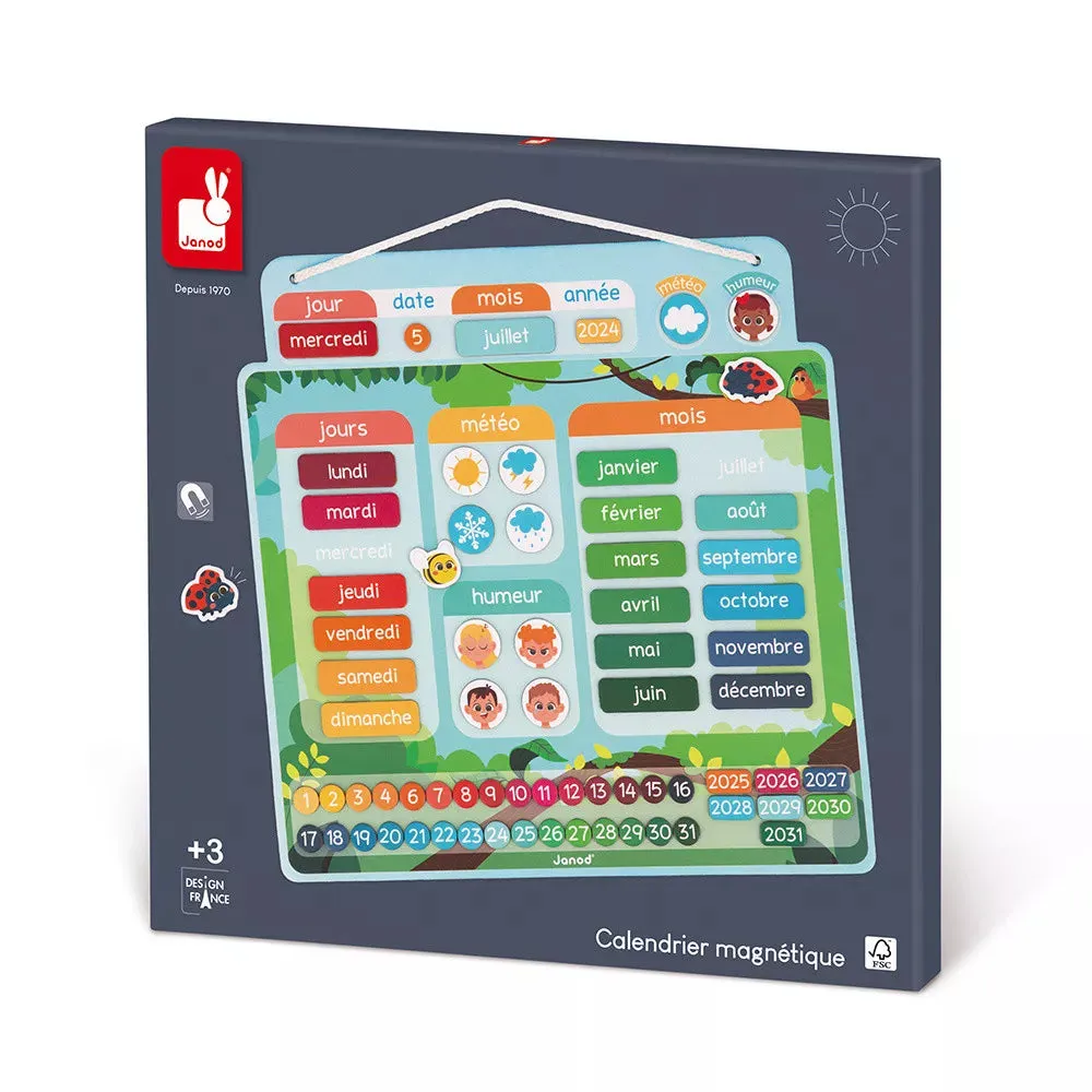 Janod Magnetic Calendar - French Edition