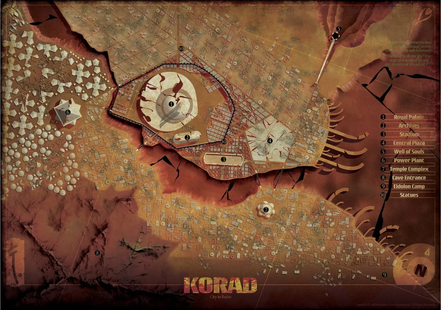 John Carter of Mars: Barsoom and Korad Maps - PDF