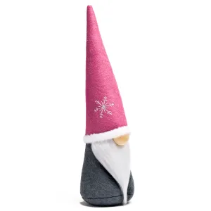 Joyful Christmas Holiday Snowflake Gnome (Pink)