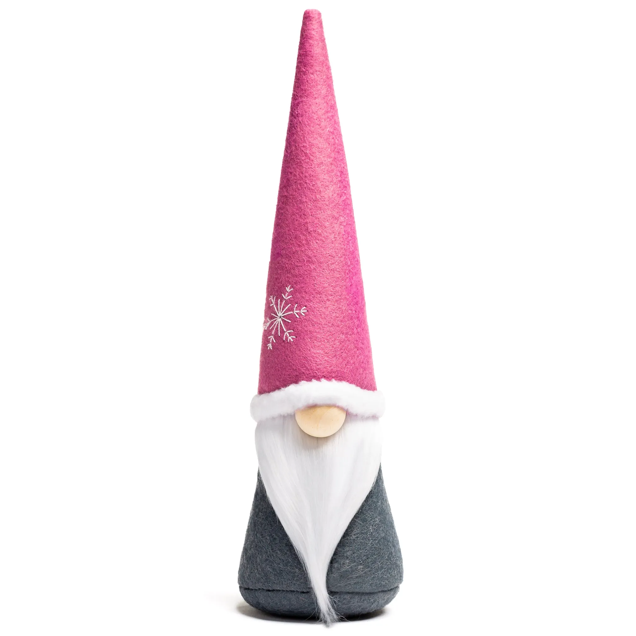 Joyful Christmas Holiday Snowflake Gnome (Pink)